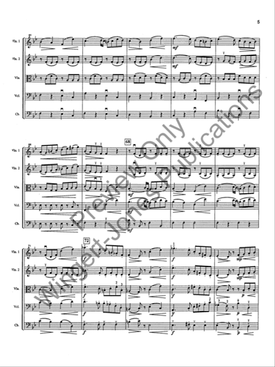 Serenade Op. 38, No. 6 Serenade Op. 38, No. 6 String Orchestra scores gallery preview page 8