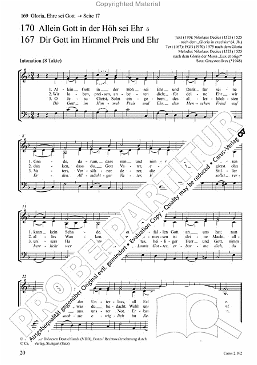 Chorbuch Gotteslob SAM 3-Part scores gallery preview page 21