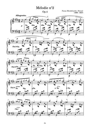 Melodie nº2 Op.4 in C# minor