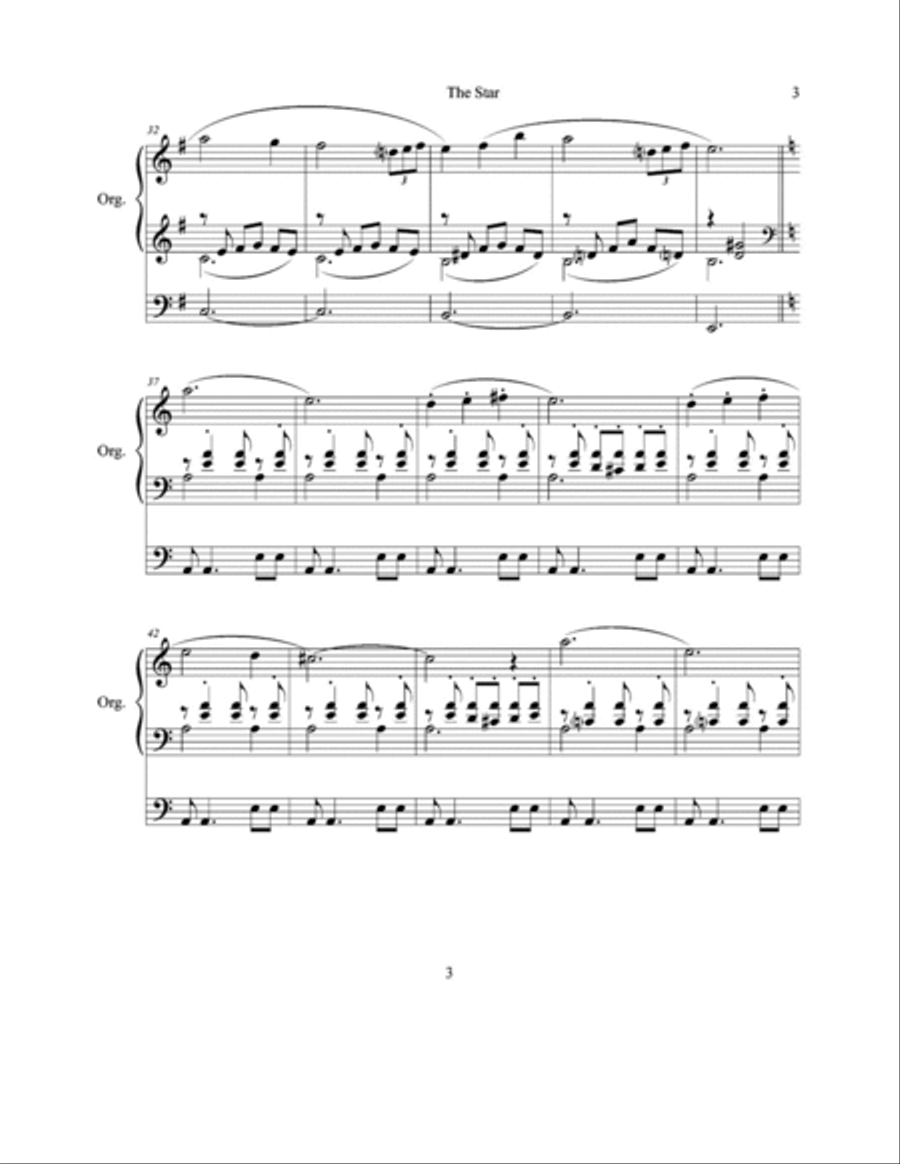 The Star Organ Solo scores gallery preview page 4