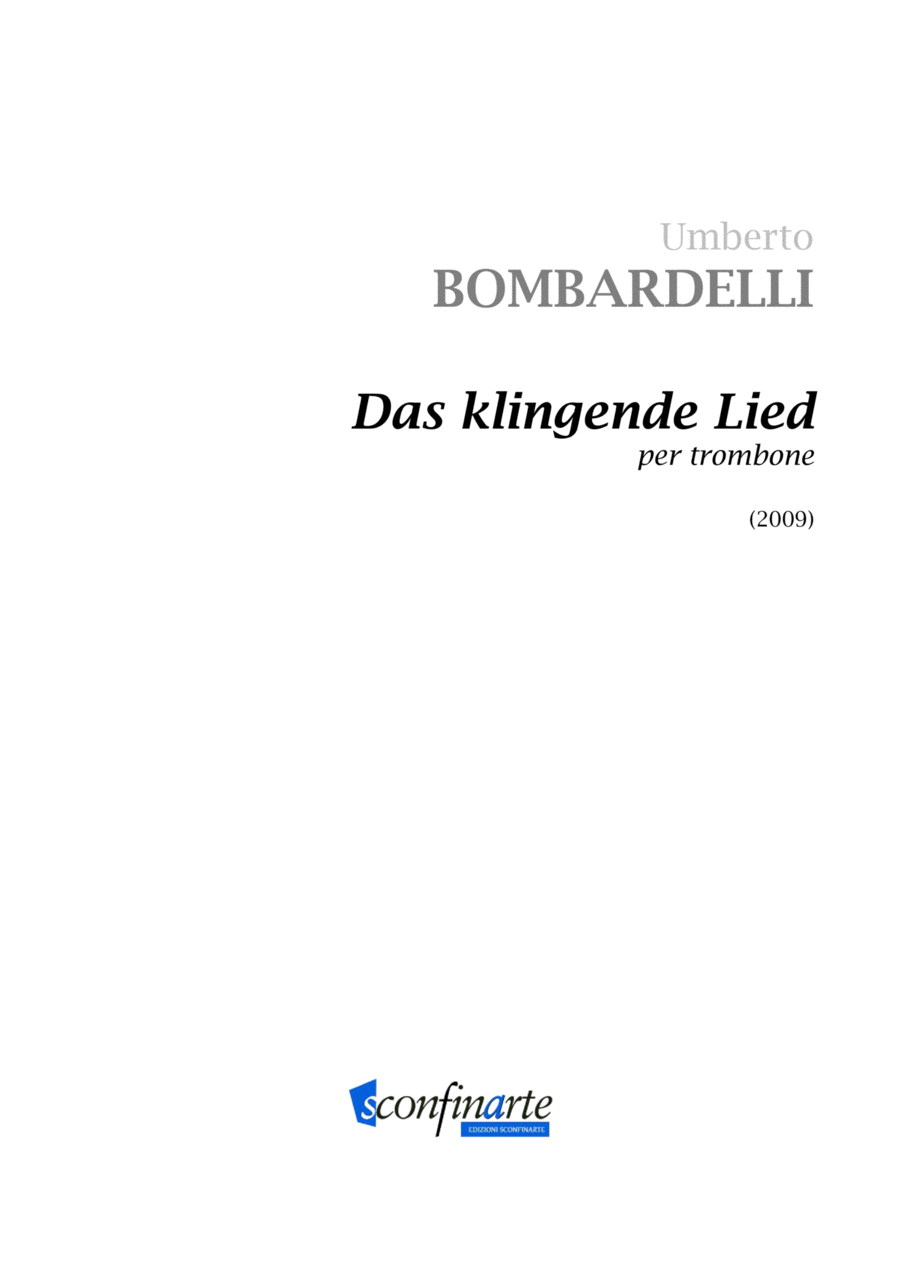 Umberto Bombardelli DAS KINGENDE LIED (ES 400) Trombone Solo scores gallery preview page 1