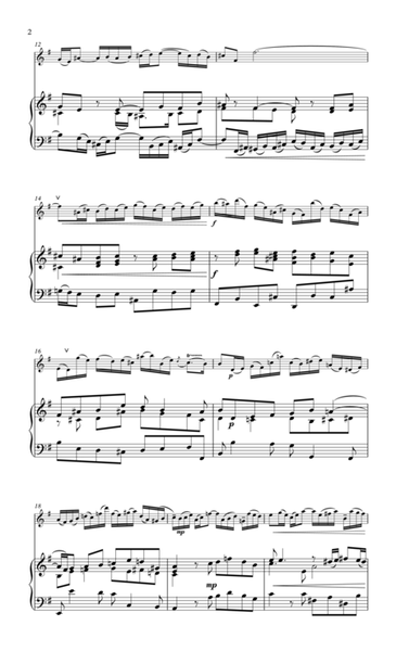 Bach Sonata 5 for flute and piano in E