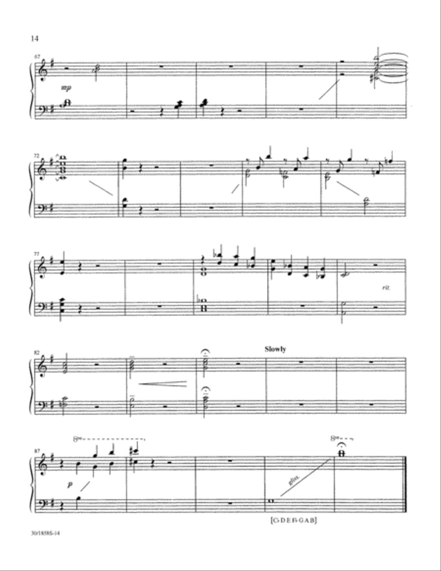 Glad Tidings of Great Joy - Harp Part Choir scores gallery preview page 16