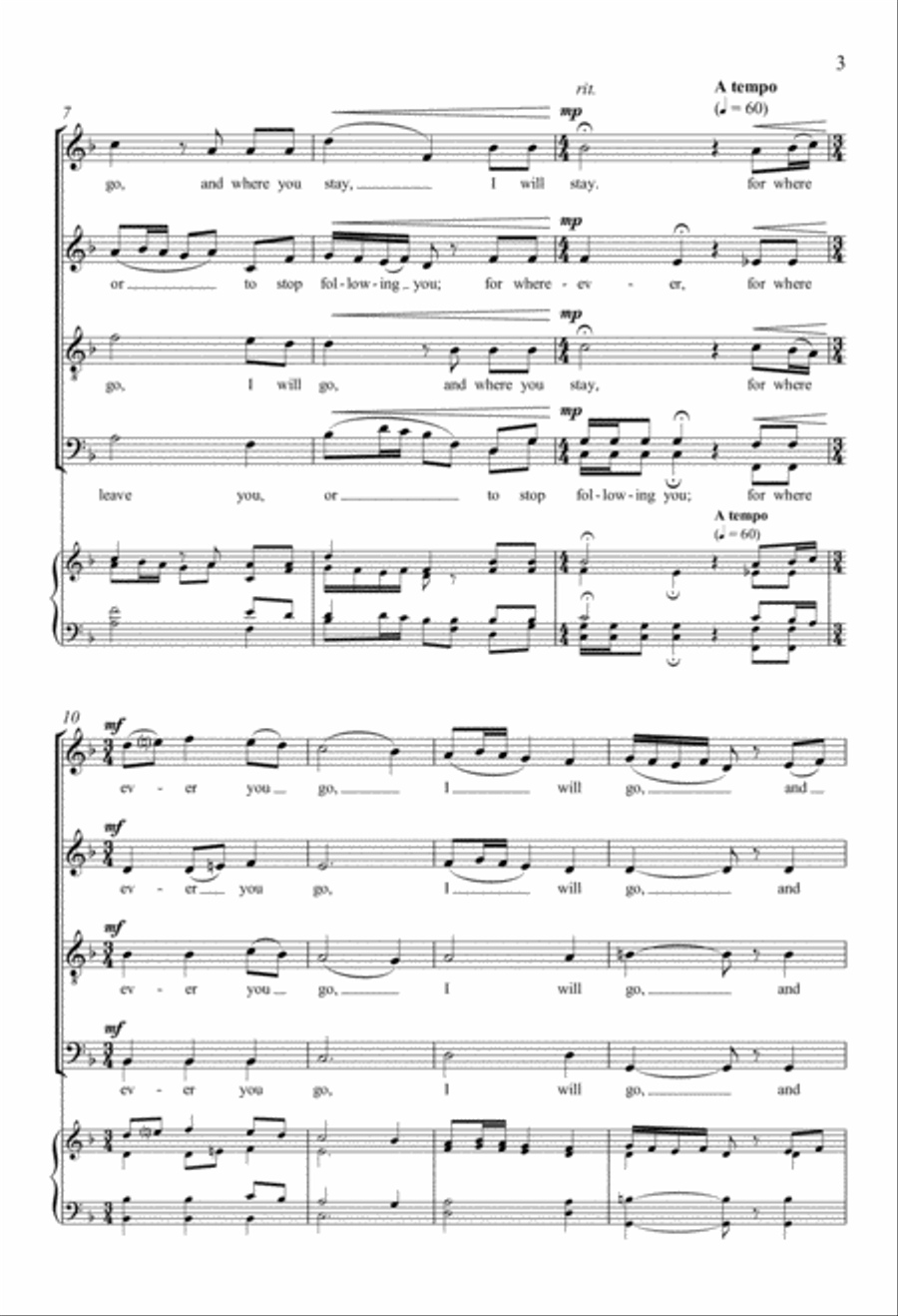 The Song of Ruth The Song of Ruth 4-Part scores gallery preview page 3