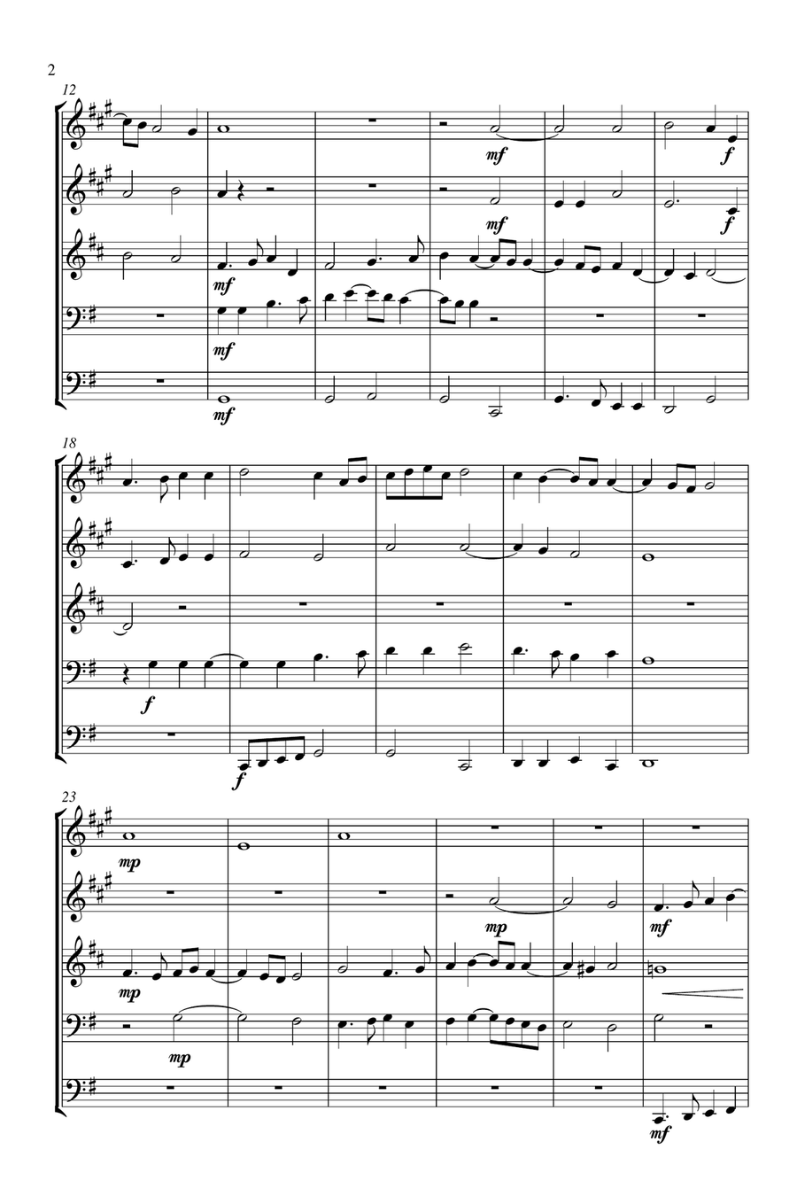 Sicut Cervus Brass Ensemble scores gallery preview page 3