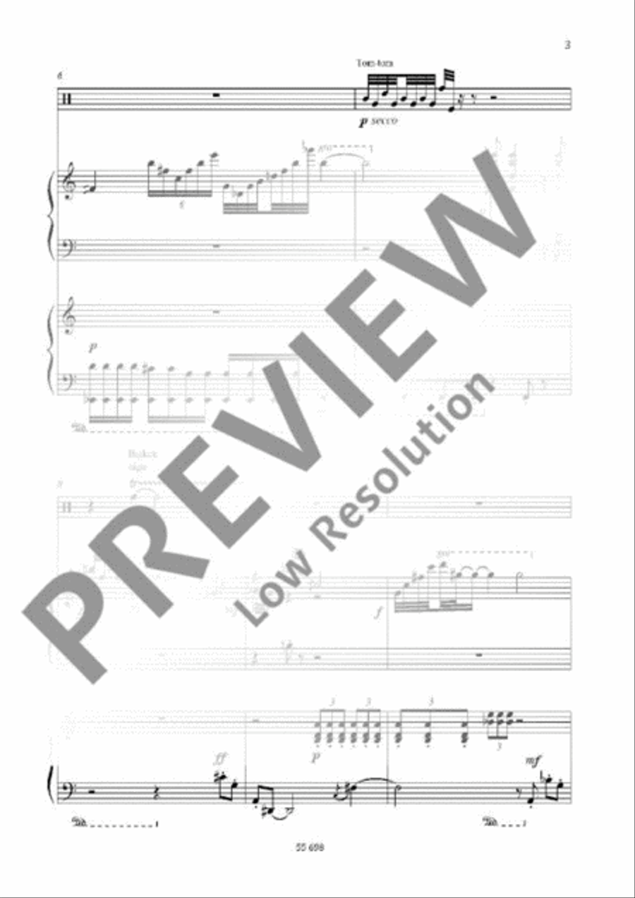 Poème Poème Percussion scores gallery preview page 3