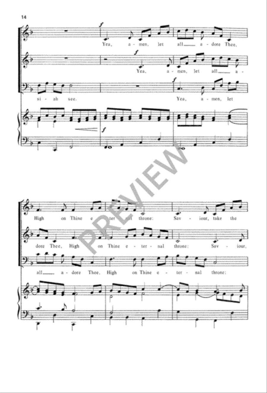 Three Canonic Anthems for Advent 3-Part scores gallery preview page 15