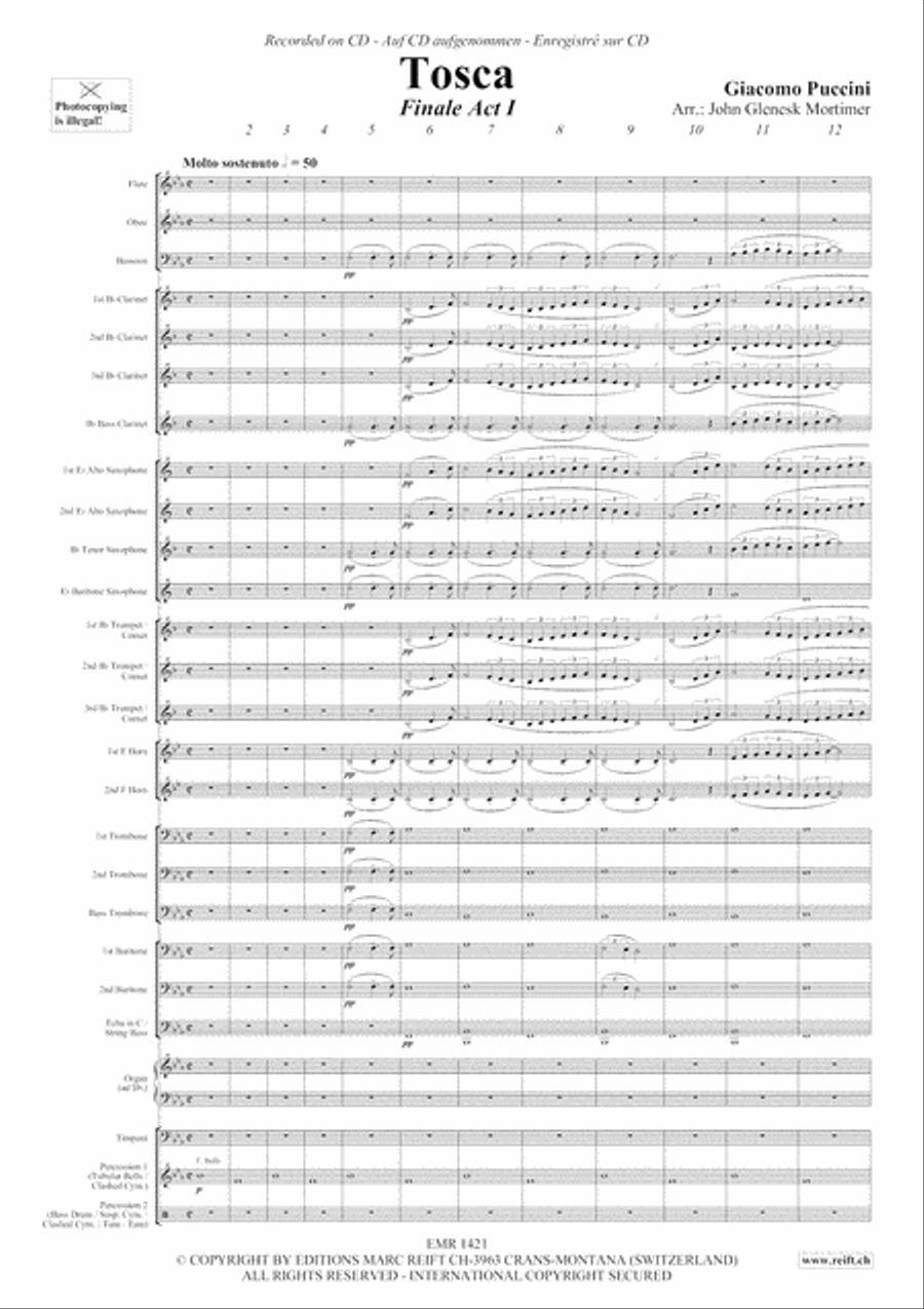 Tosca Tosca Concert Band scores gallery preview page 4