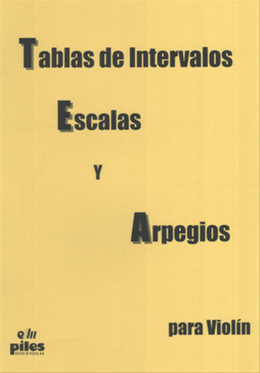 Tablas de Intervalos, Escalas y Arpegios Violin Solo scores gallery preview page 1