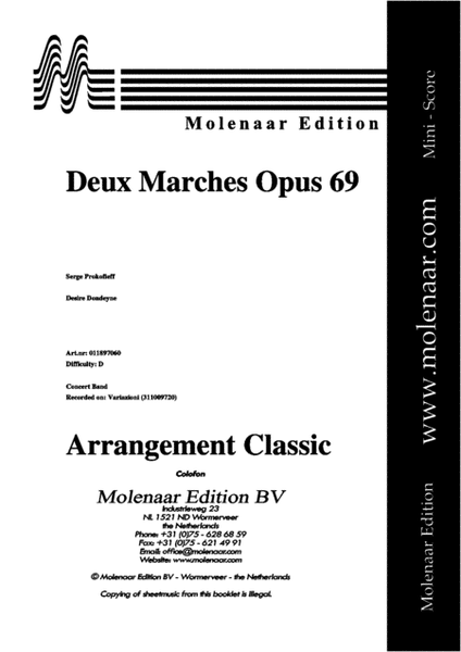 Deux Marches Opus 69 image number null
