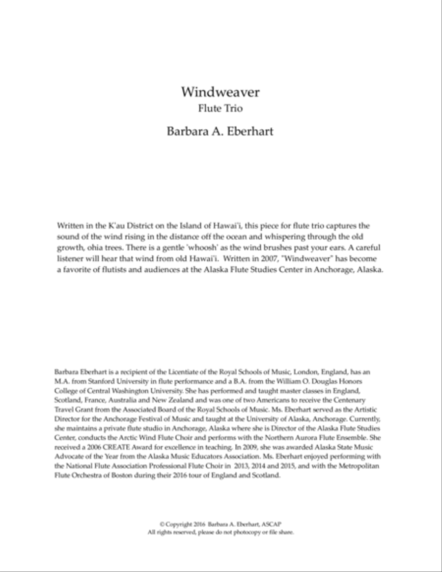 Windweaver Flute Trio Flute Trio scores gallery preview page 2