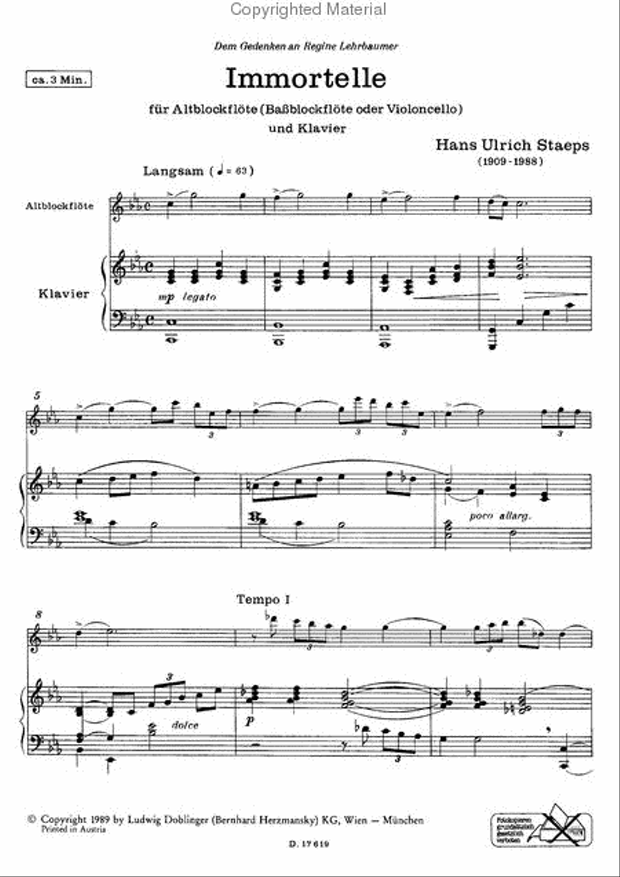 Immortelle Immortelle Piano scores gallery preview page 2