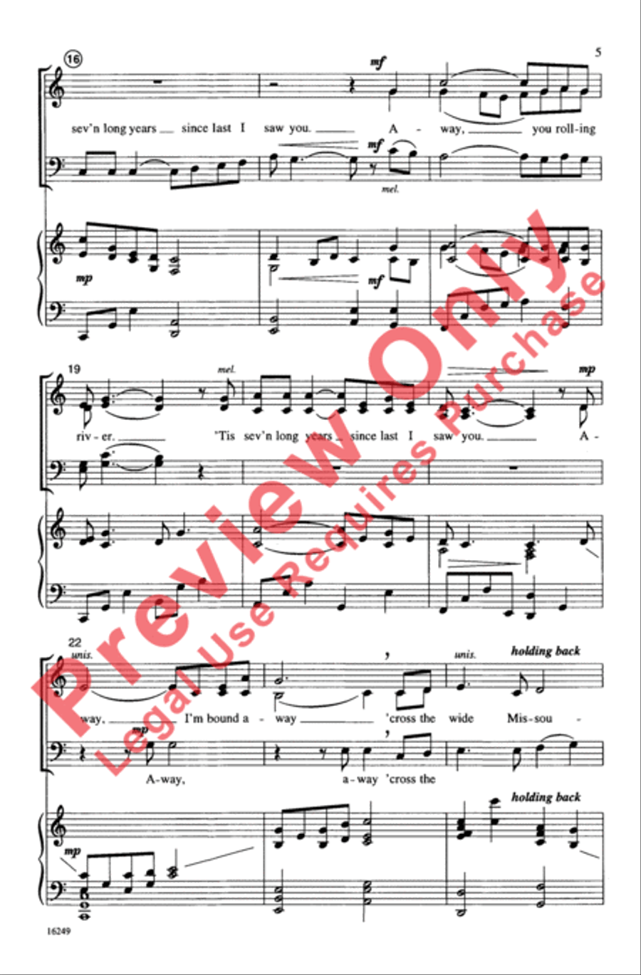 Shenandoah 4-Part scores gallery preview page 5