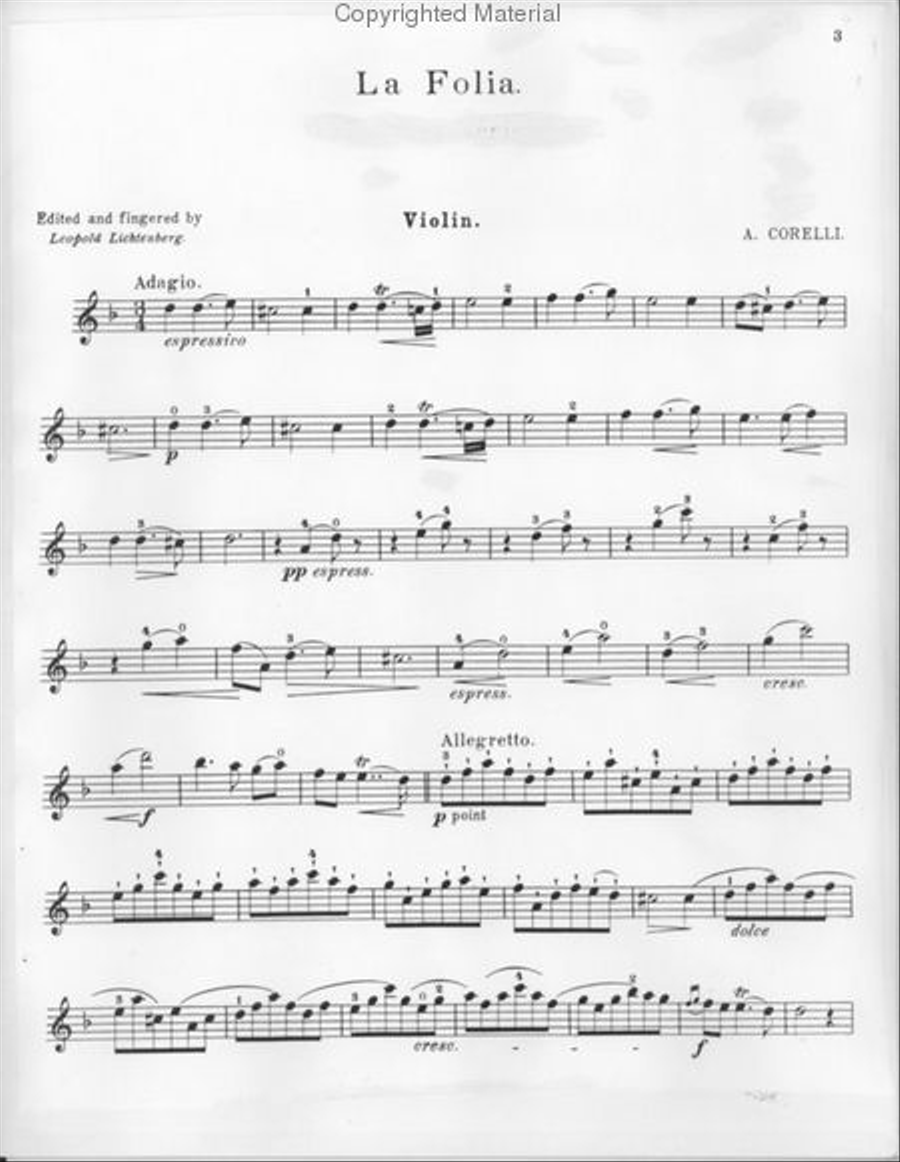 La Folia La Folia Violin Solo scores gallery preview page 2
