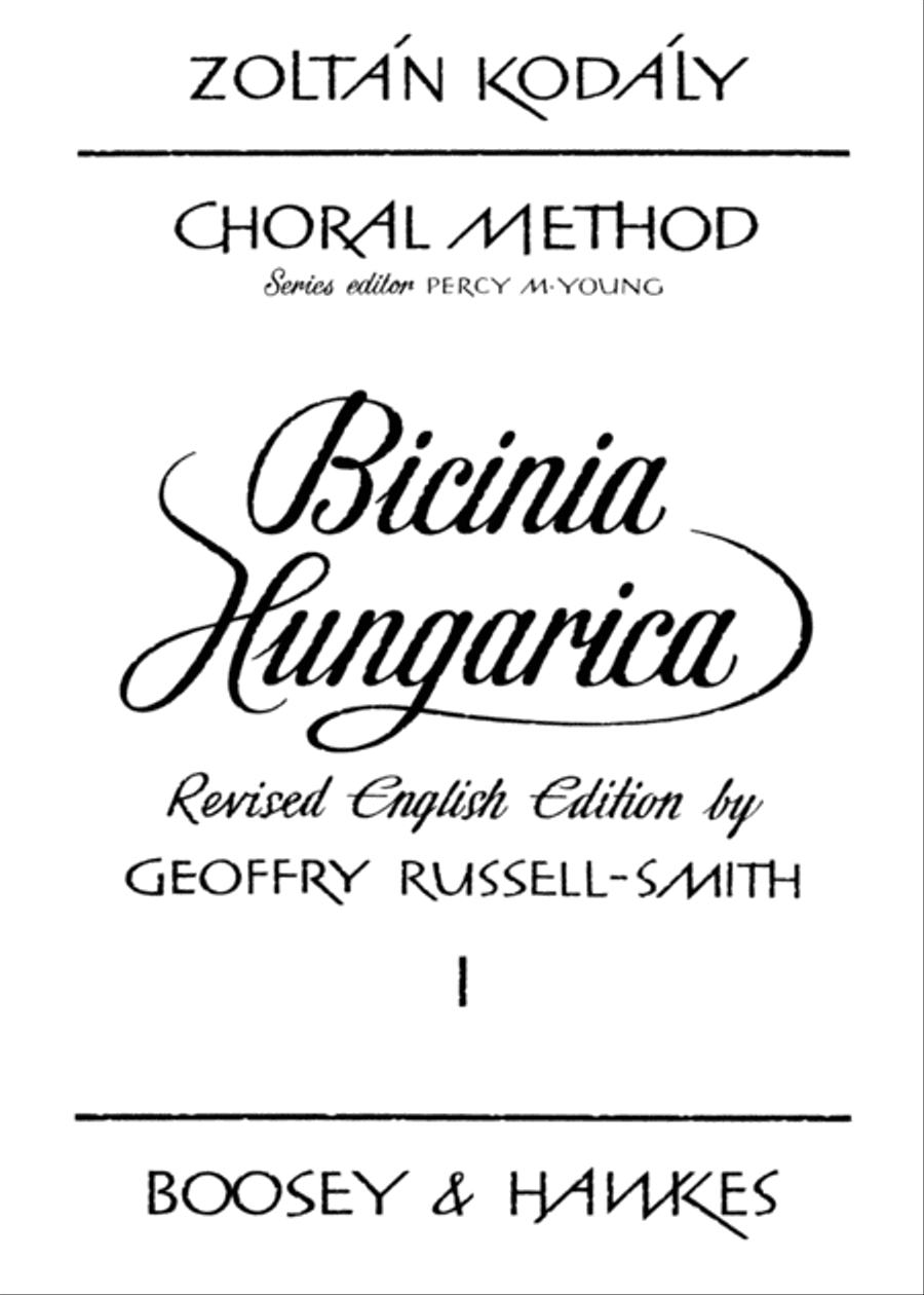 Bicinia Hungarica I 2-Part scores gallery preview page 1