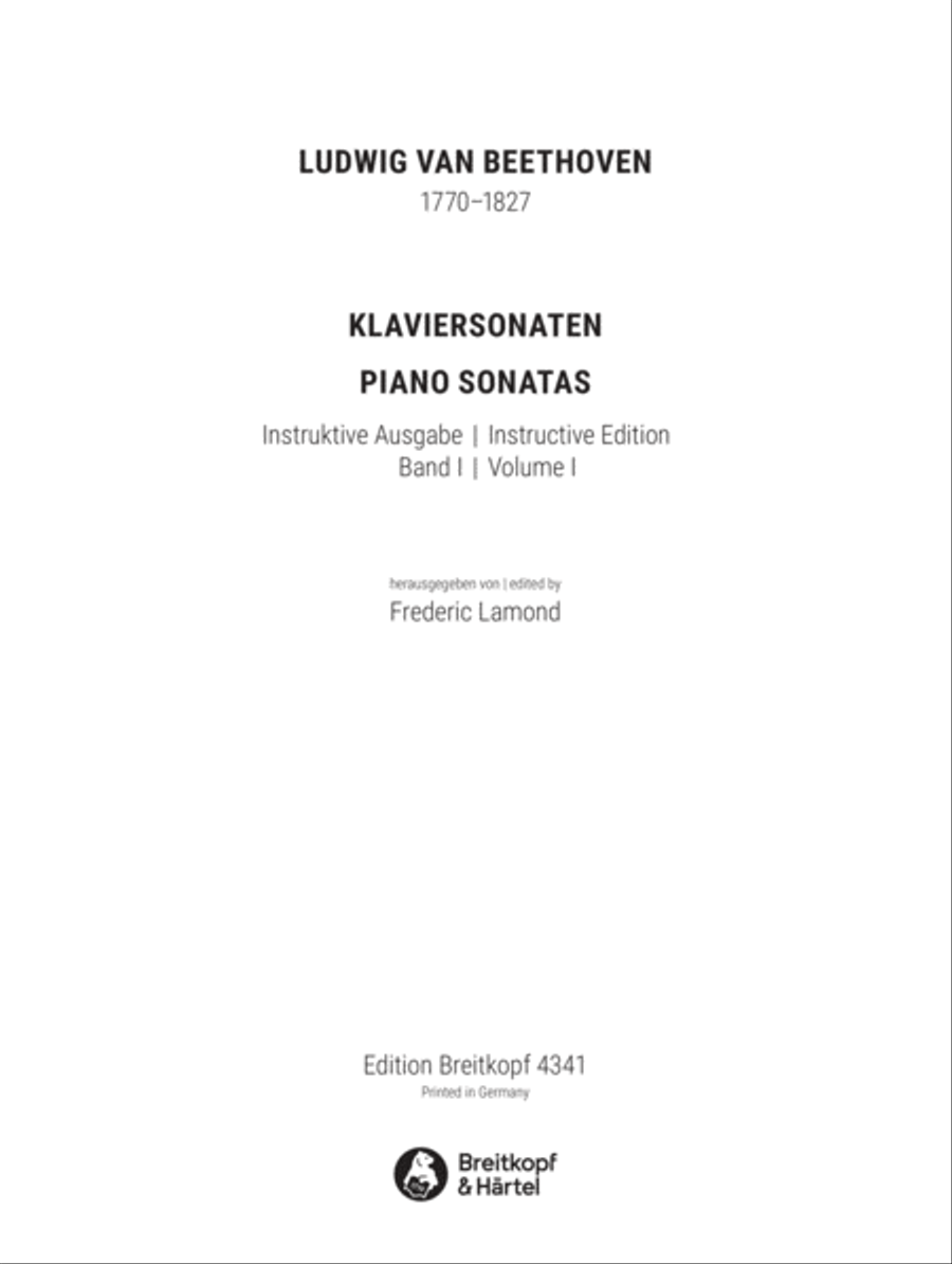 Complete Piano Sonatas Piano Solo scores gallery preview page 3