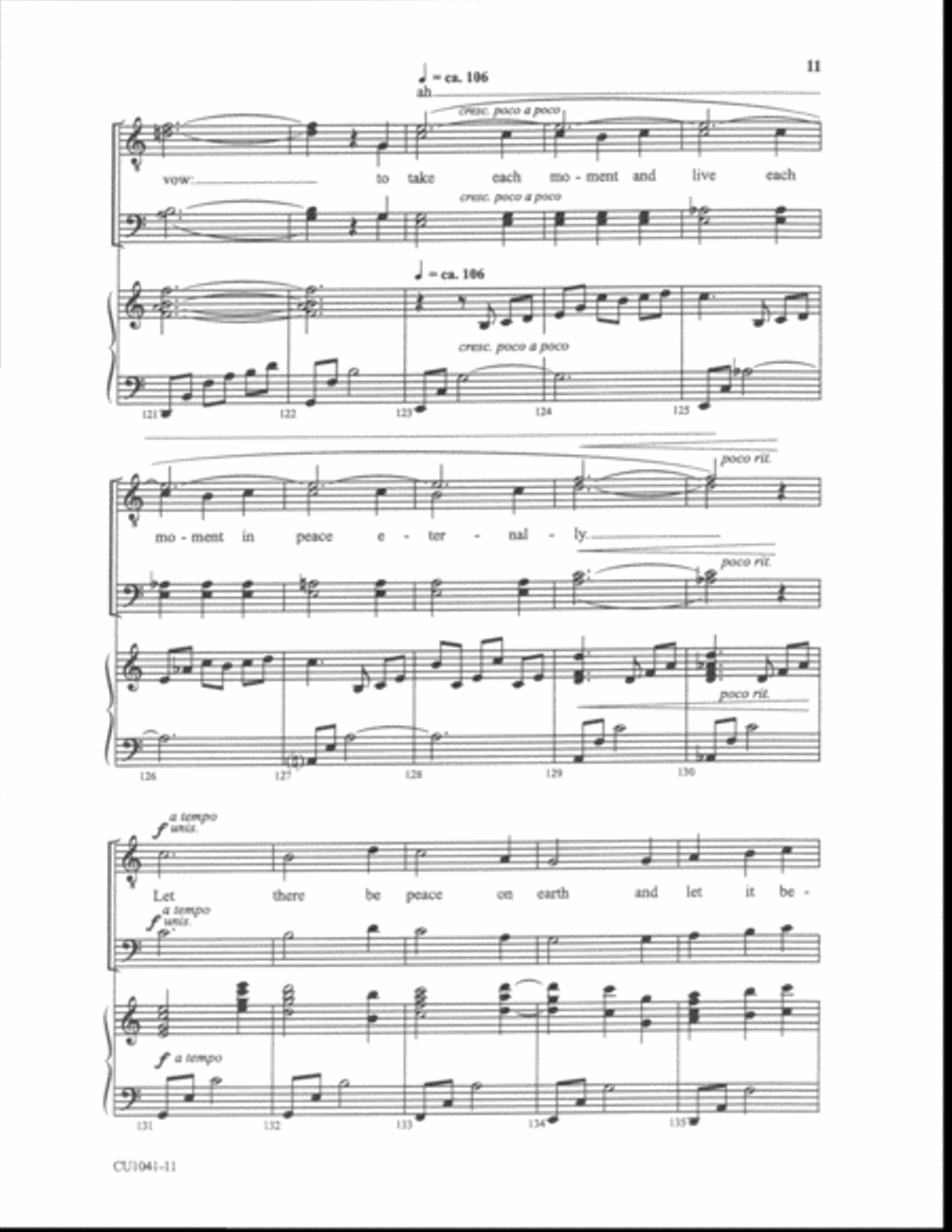 Let There Be Peace on Earth - TTBB TTBB scores gallery preview page 9