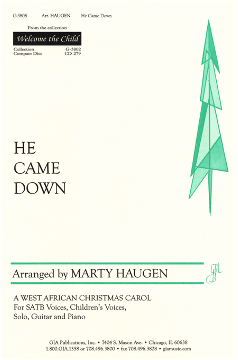 He Came Down He Came Down 4-Part scores gallery preview page 1