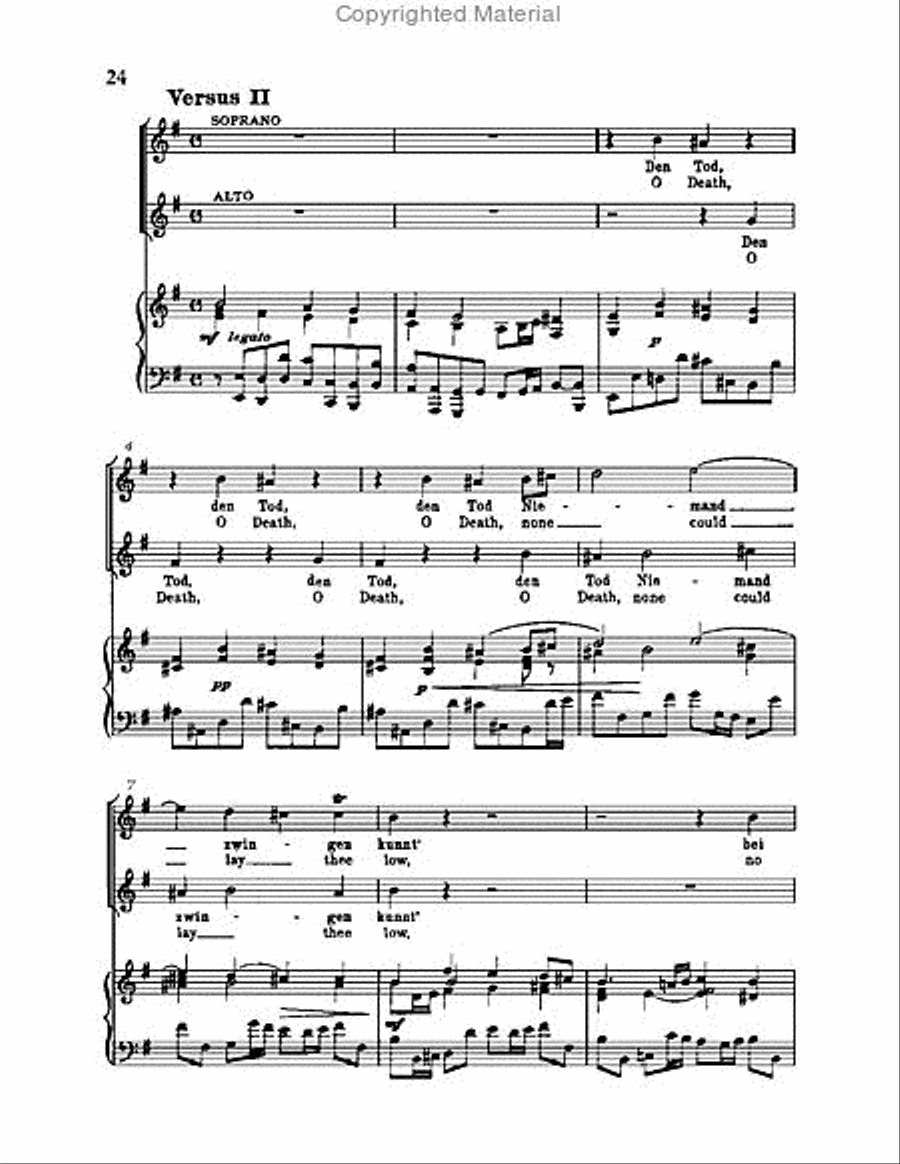 Christ lag in Todsbanden, BWV 4 Choir scores gallery preview page 24