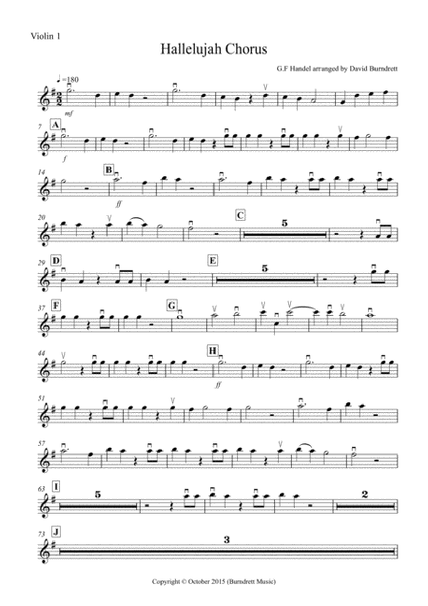 Hallelujah Chorus for Violin Quartet image number null