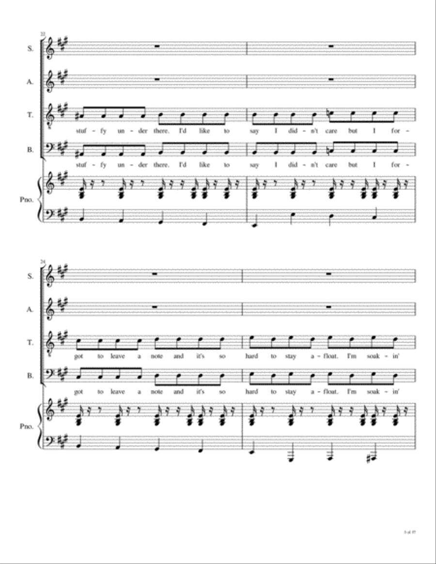 Goin' Down Goin' Down 4-Part scores gallery preview page 6