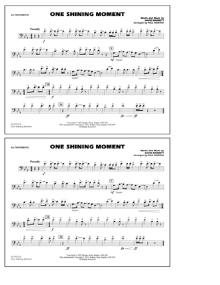 Book cover for One Shining Moment - 1st Trombone