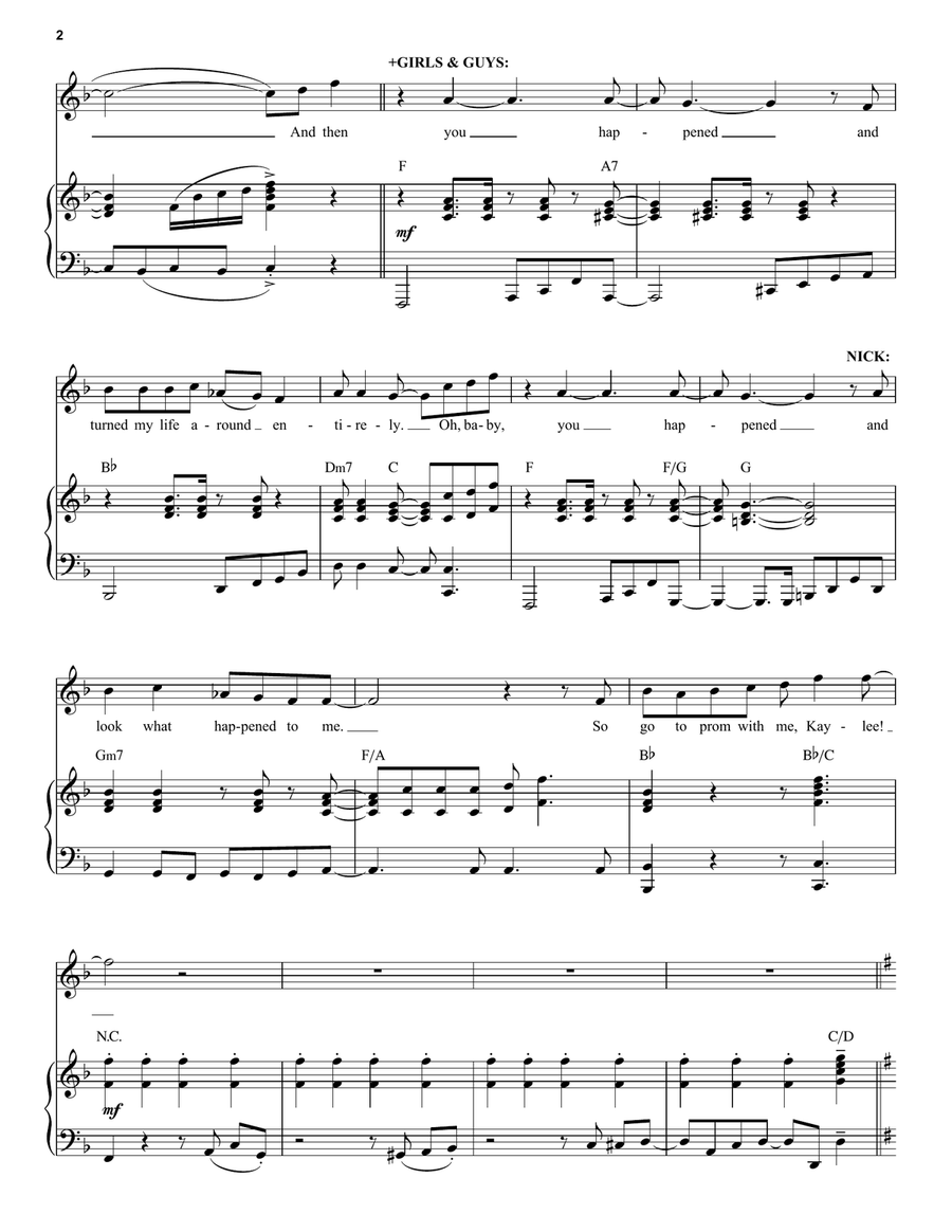You Happened (from The Prom: A New Musical) Voice scores gallery preview page 2