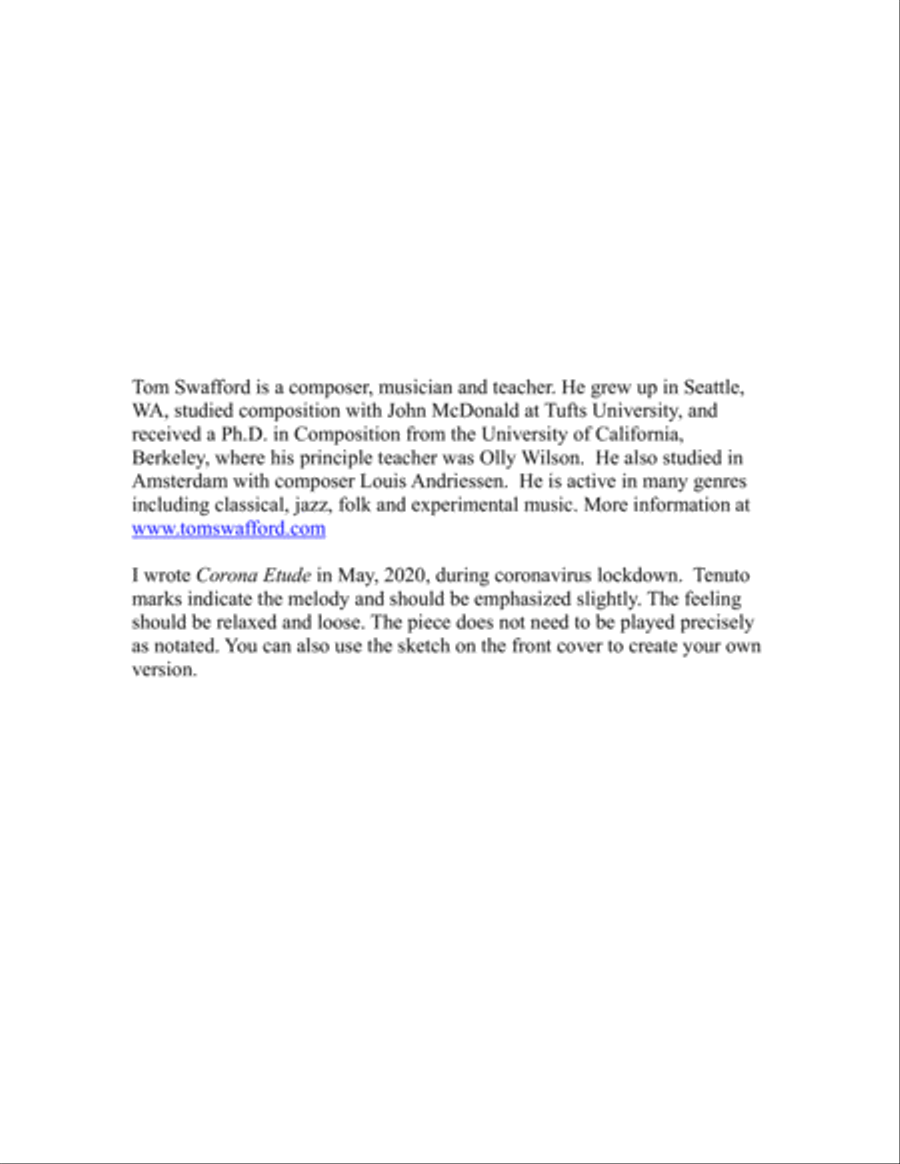 Corona Etude for solo violin Violin Solo scores gallery preview page 2