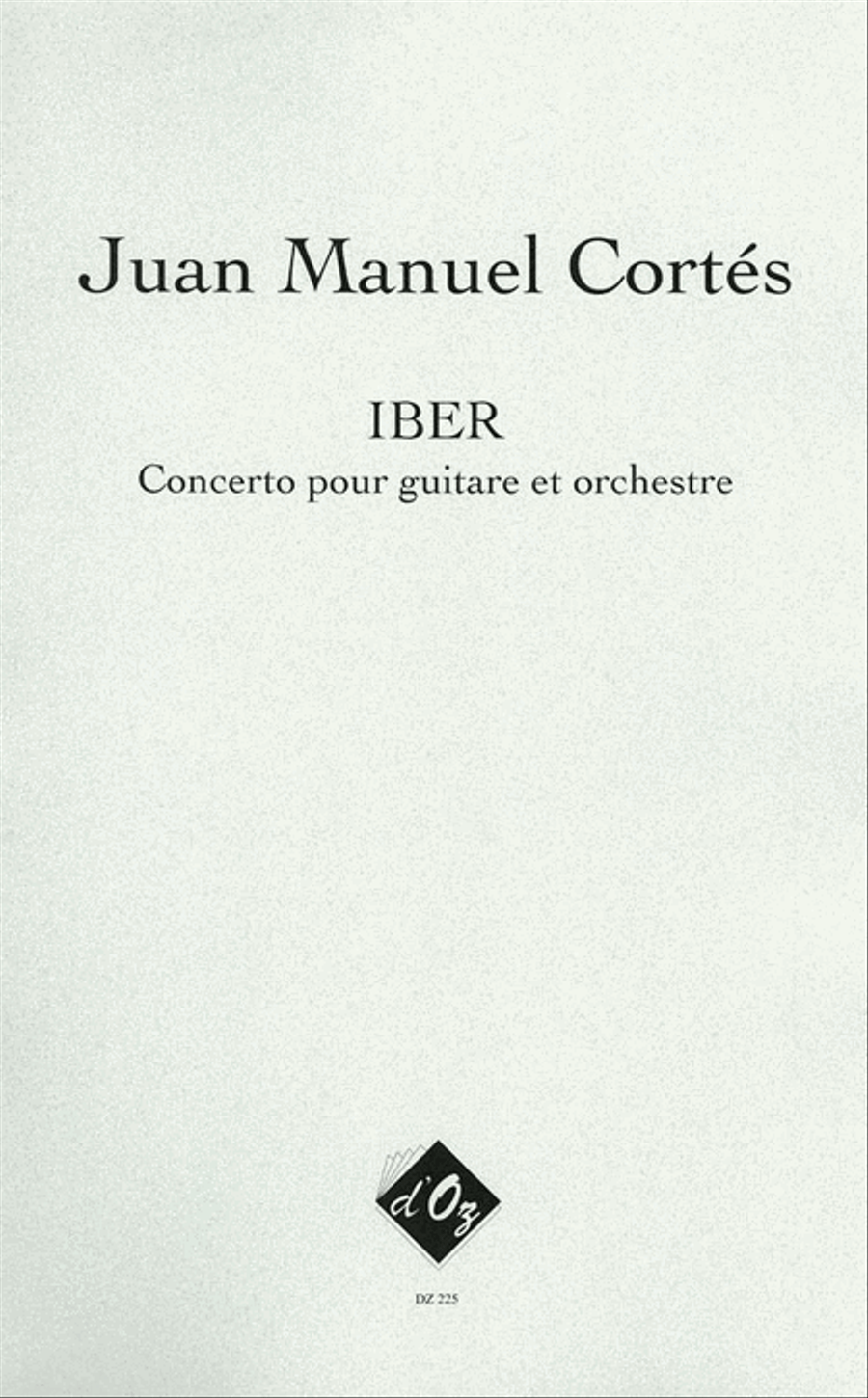 IBER - Concerto pour guitare et orchestre Orchestra scores gallery preview page 1