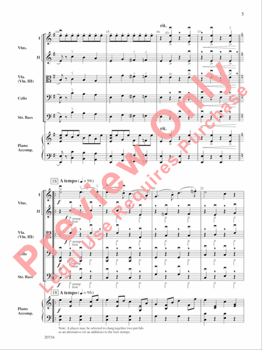 Anvil Chorus String Orchestra scores gallery preview page 6