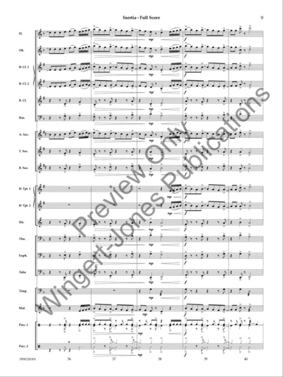 Inertia Concert Band scores gallery preview page 10