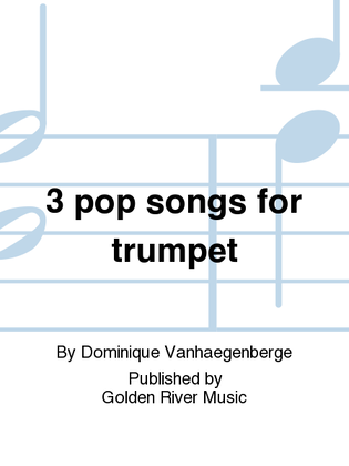 Book cover for 3 pop songs for trumpet