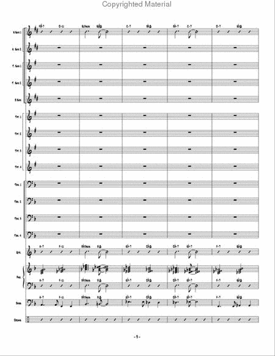 Changing Lanes Jazz Ensemble scores gallery preview page 10