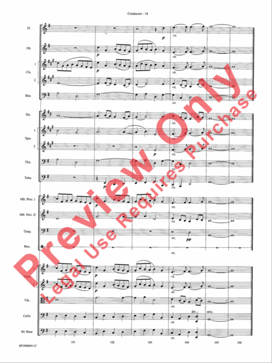 Sleepers Wake (More of the Best of Bach) Full Orchestra scores gallery preview page 20