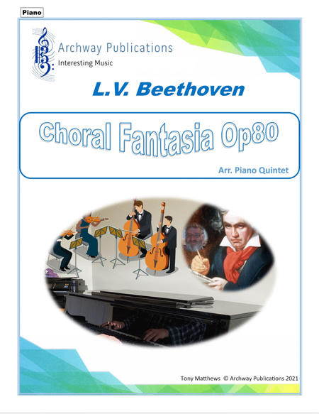 Beethoven Choral Fantasia Op80 arr. Piano Quartet (Set of Parts) image number null