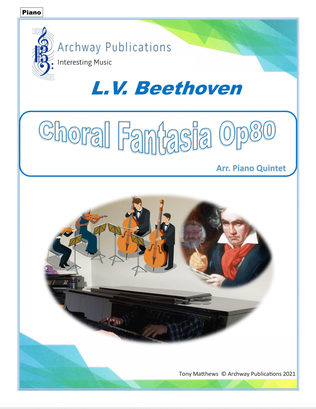 Beethoven Choral Fantasia Op80 arr. Piano Quartet (Set of Parts)