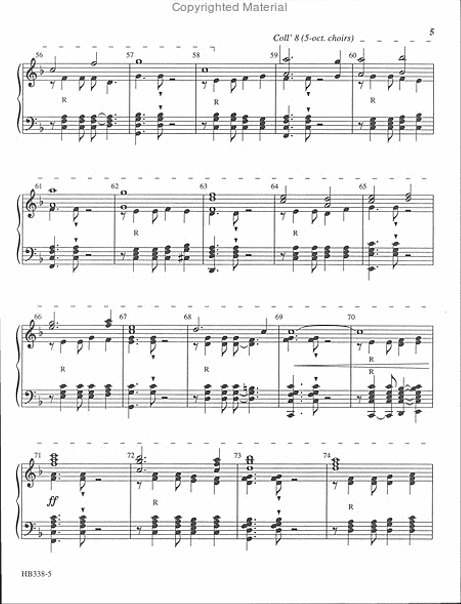 O Come, All Ye Faithful - full score and parts for string quartet Choir scores gallery preview page 5