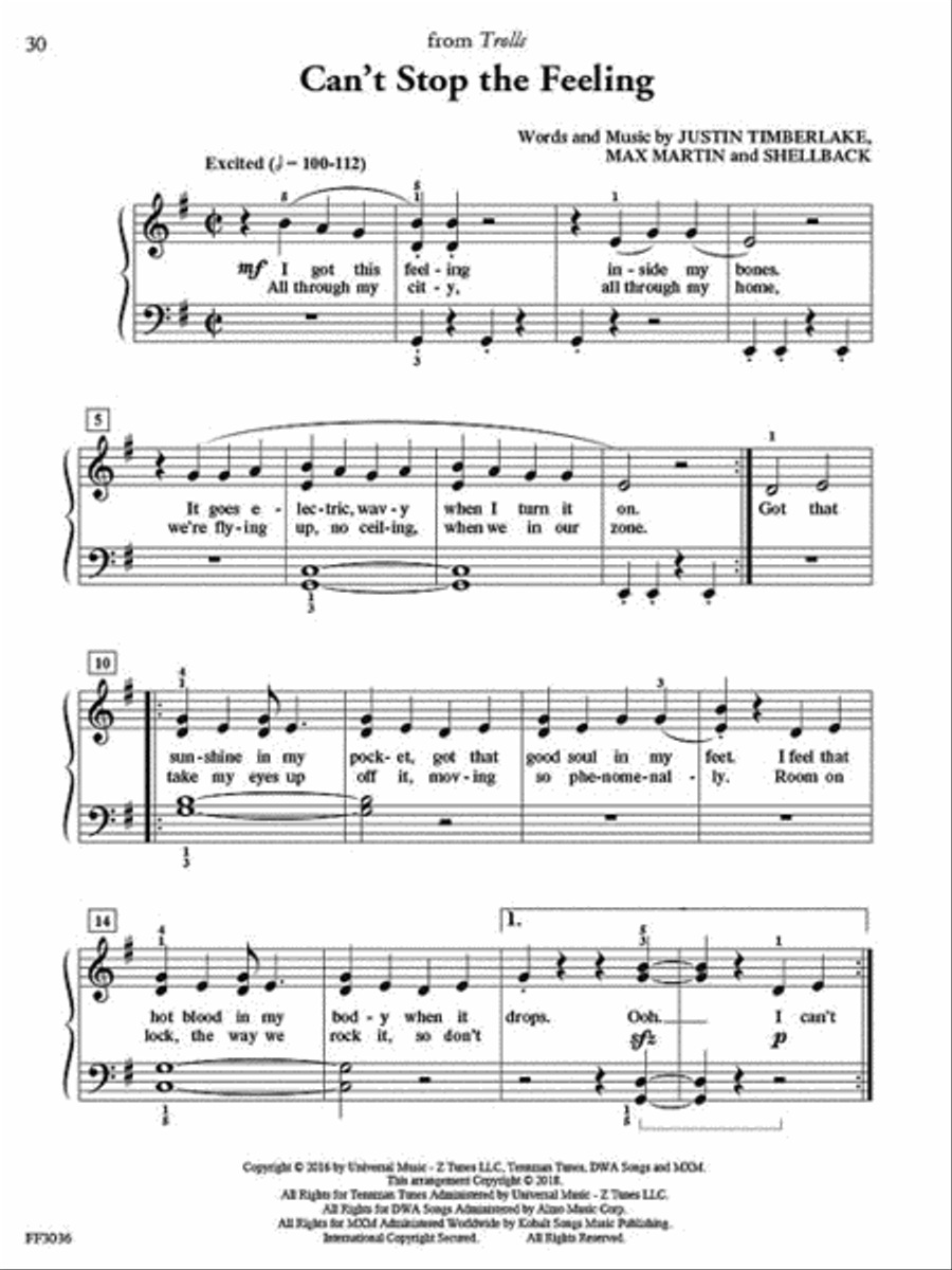 FunTime® Piano Hits Piano Method scores gallery preview page 6