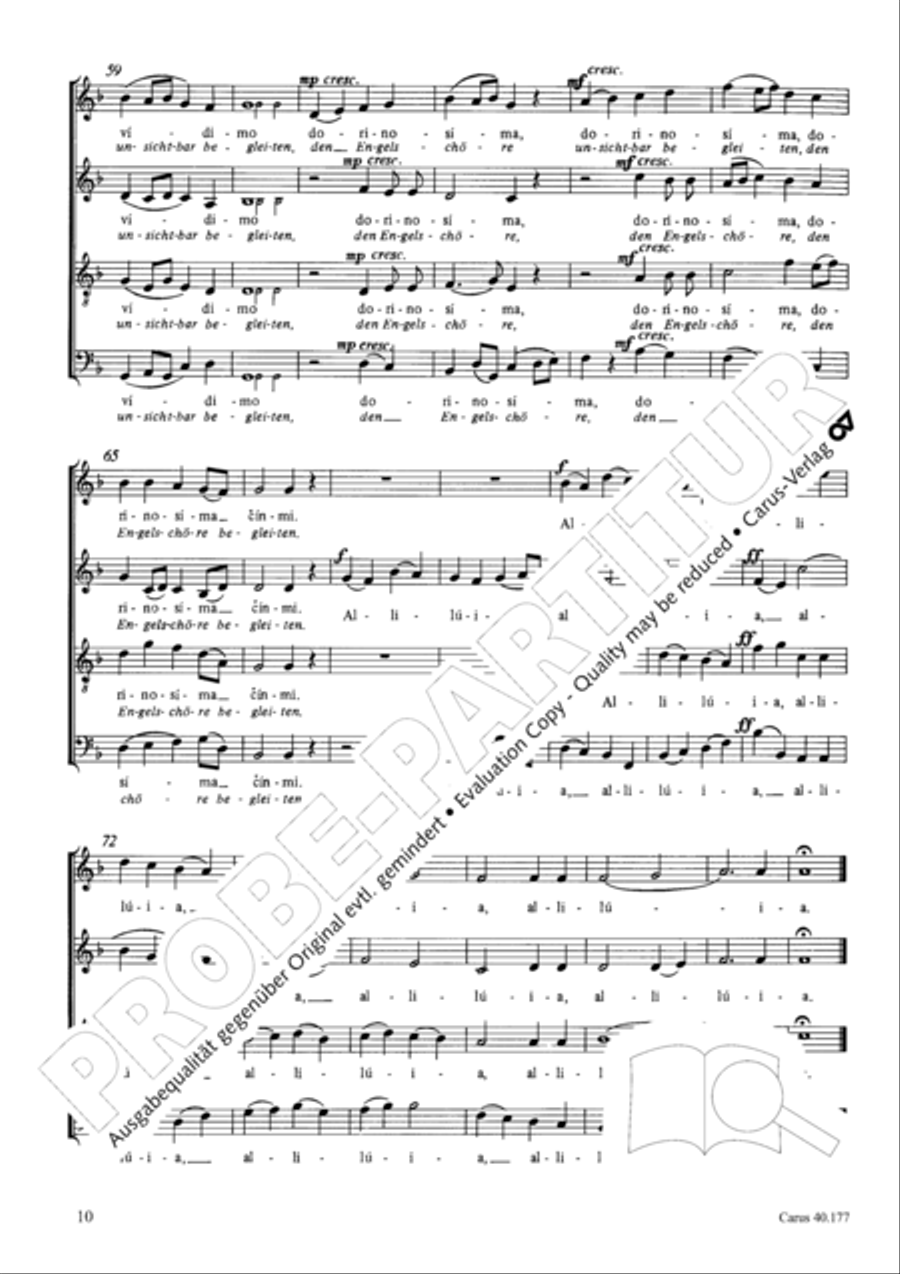 Neun liturgische Chore Neun liturgische Chore Collection / Songbook scores gallery preview page 11