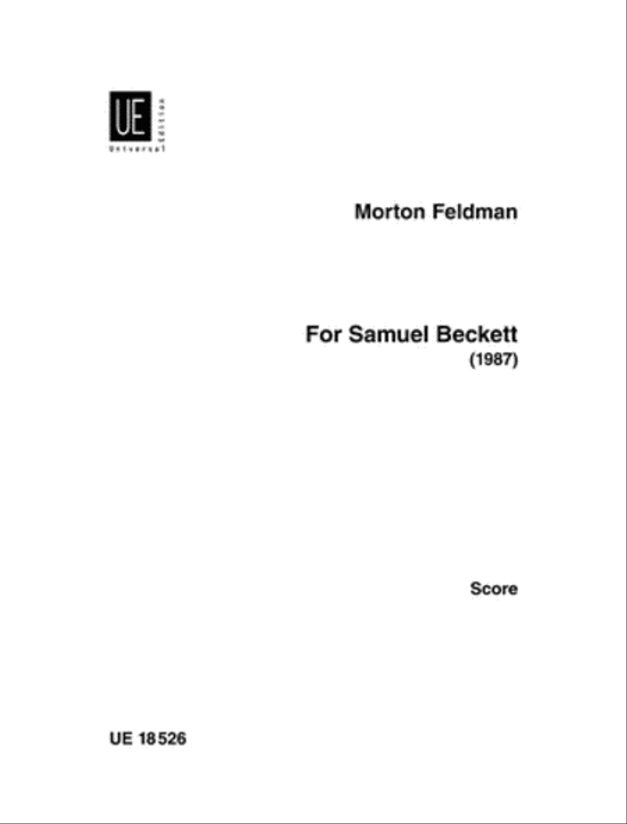 For Samuel Beckett School and Community scores gallery preview page 1