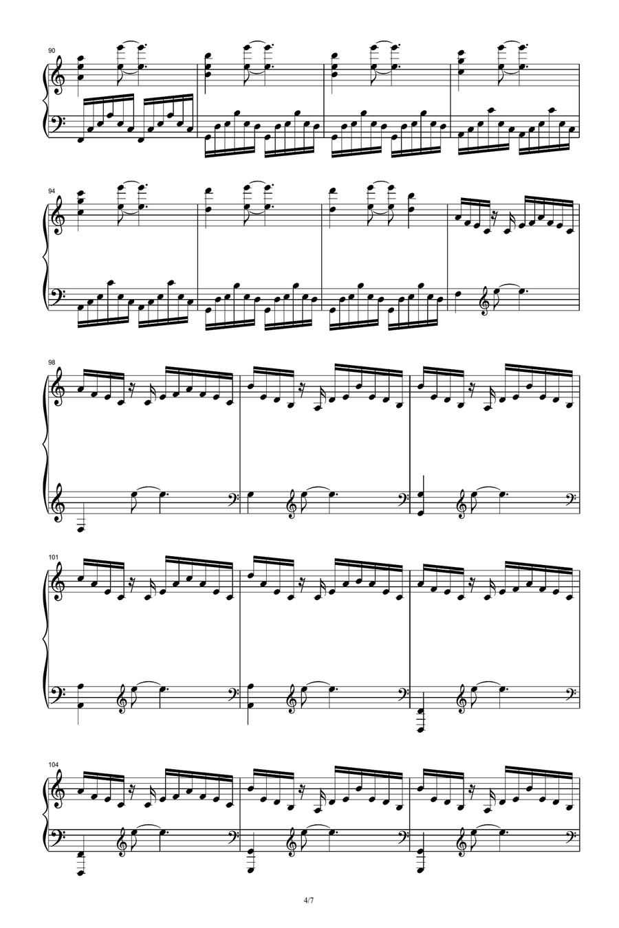 Day One Piano Solo scores gallery preview page 4