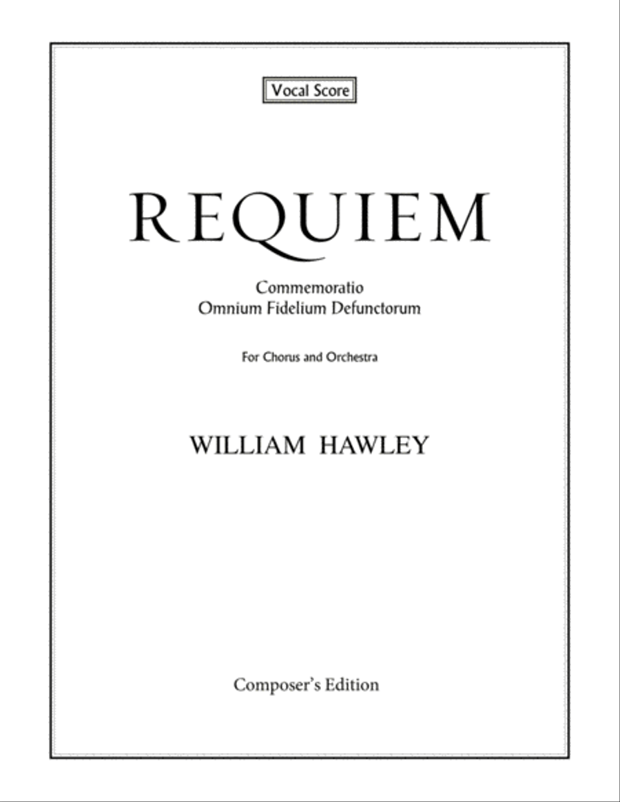 Book cover for Requiem (Vocal Score)