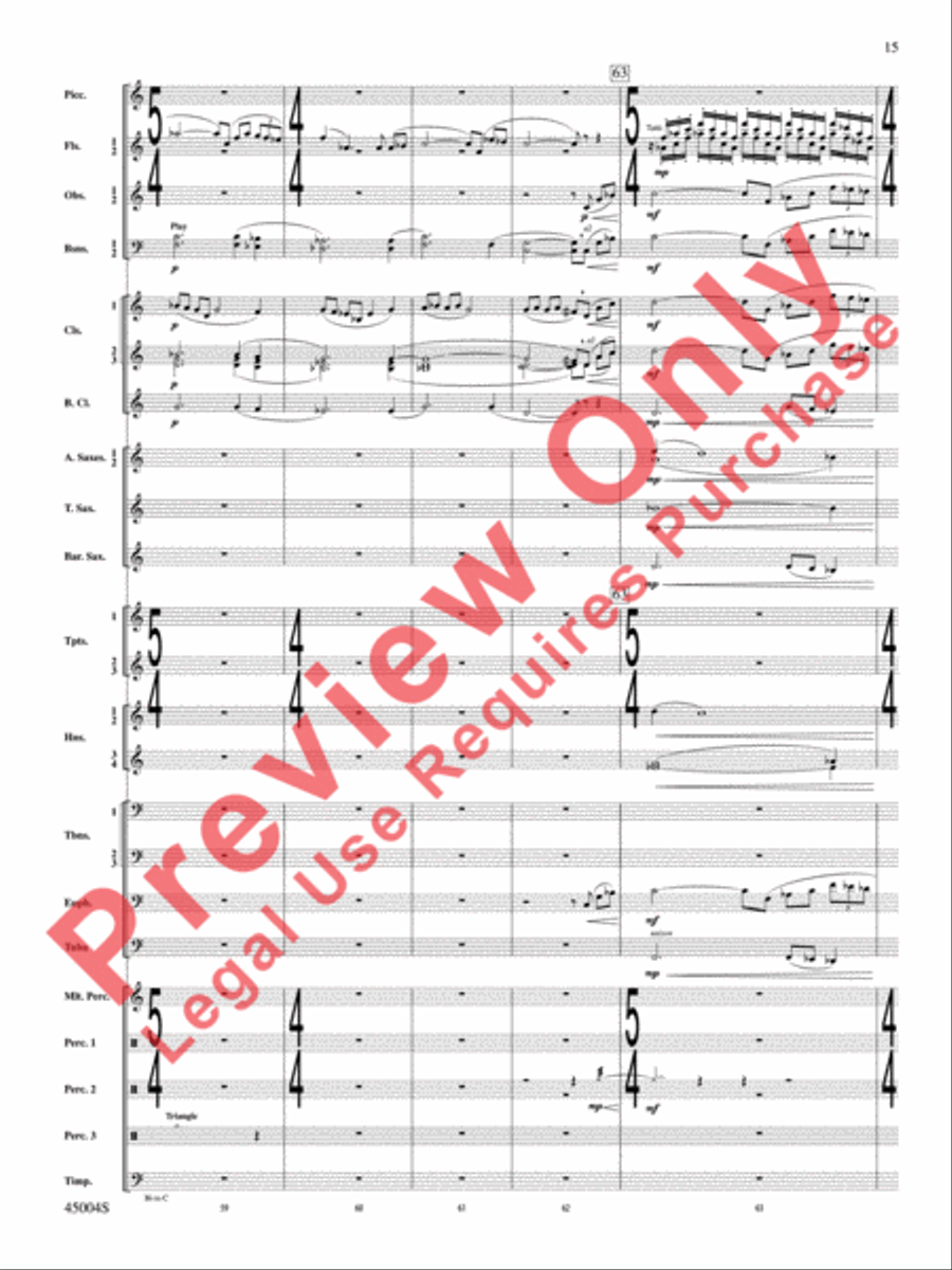 Red Rock Mountain Concert Band scores gallery preview page 16
