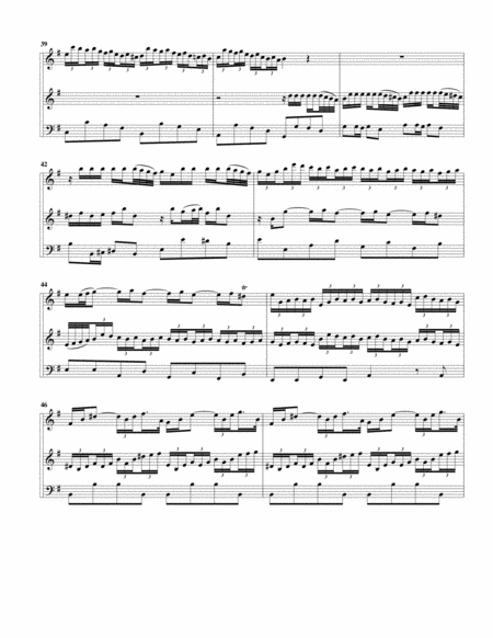 Trio sonata QV 2 20 for flute, violin and continuo in E minor