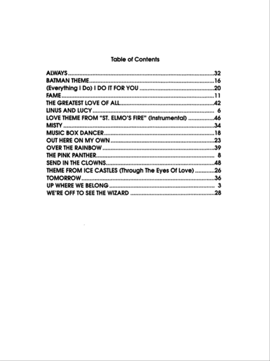 Linus And Lucy & The Pink Panther Plus 15 All Time Piano Favorites - Easy Piano Voice scores gallery preview page 2