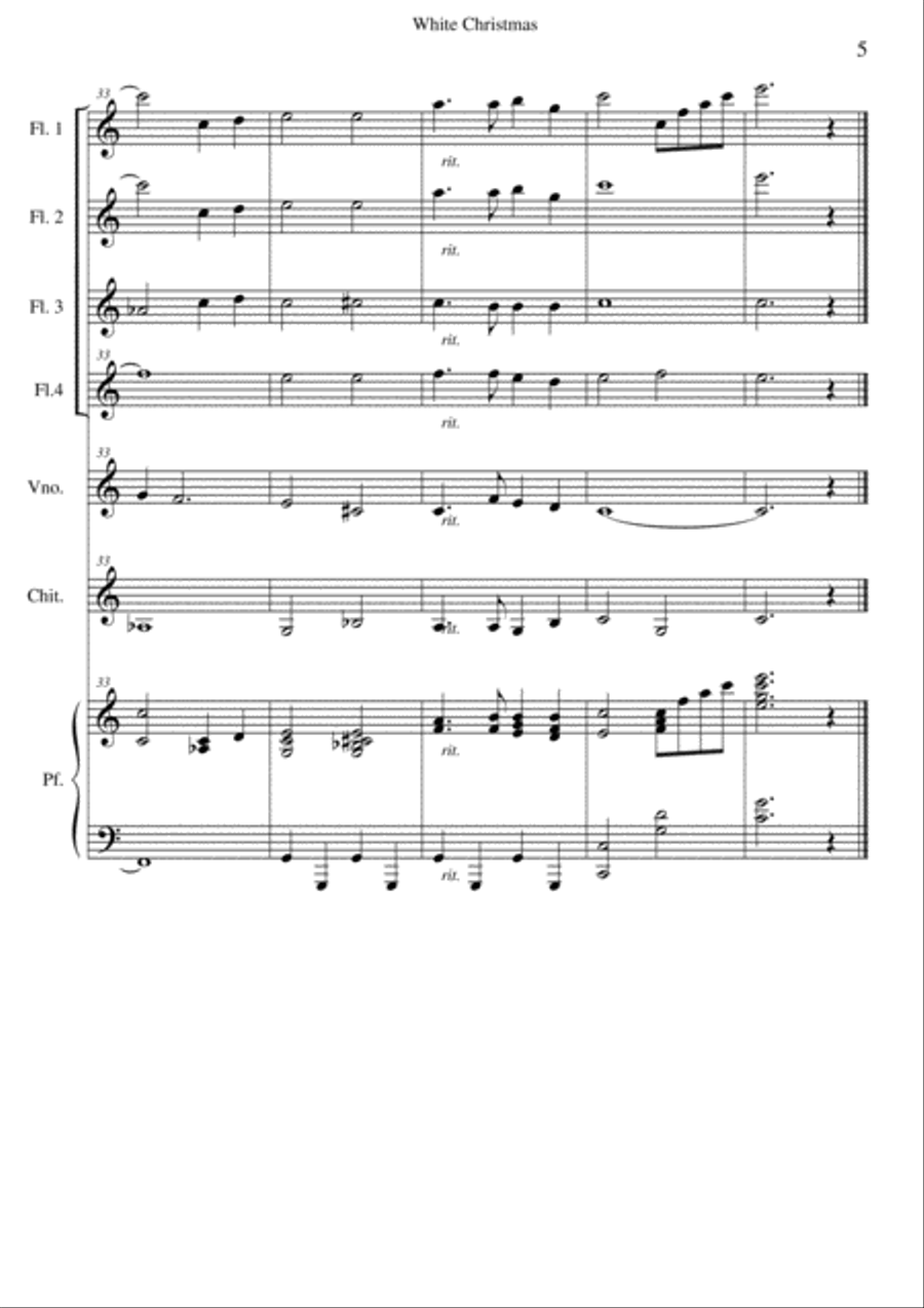White Christmas White Christmas Small Ensemble scores gallery preview page 5