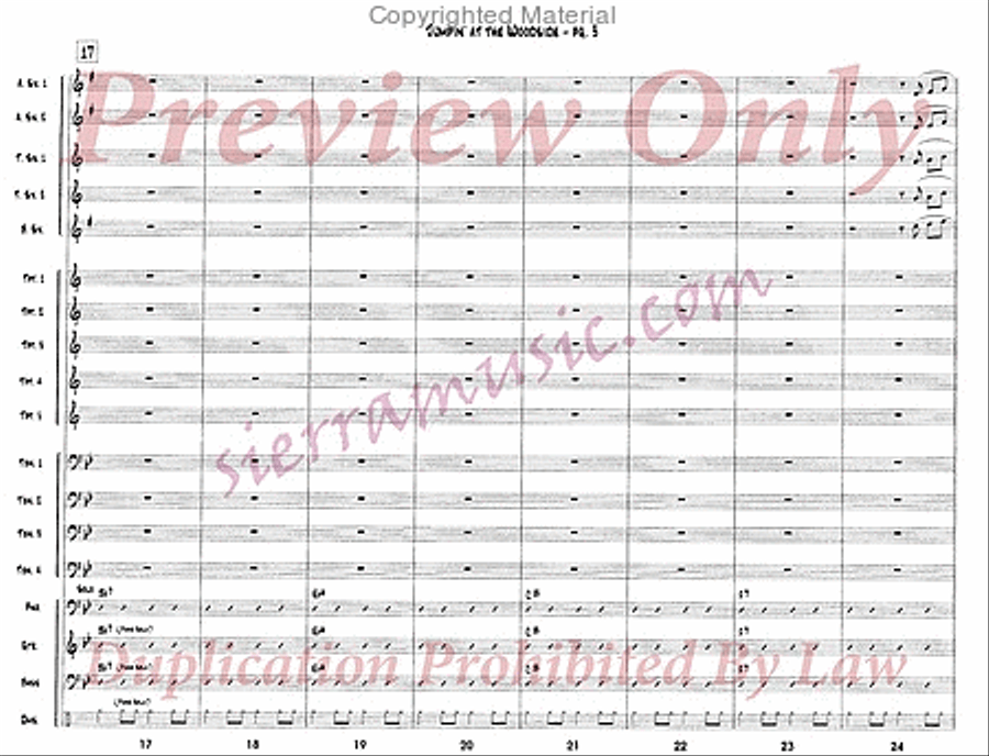 Jumpin' At The Woodside Jazz Ensemble scores gallery preview page 4