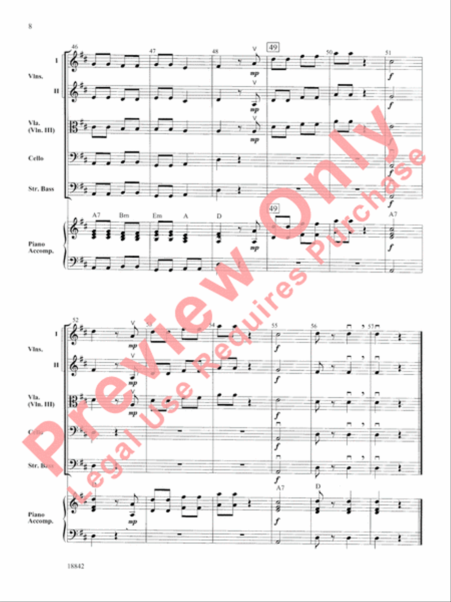 Mozart Minuet and Rondo String Orchestra scores gallery preview page 9