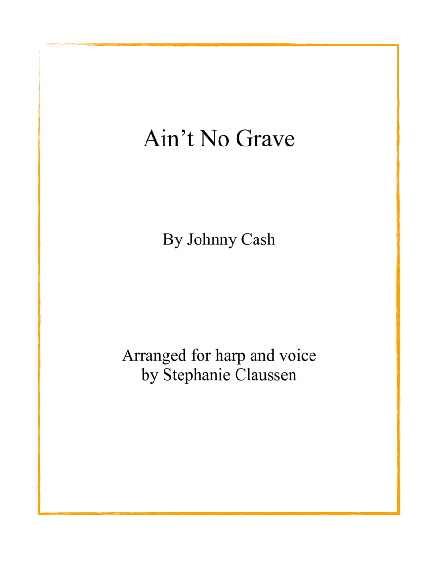 Ain't No Grave Celtic Harp scores gallery preview page 1