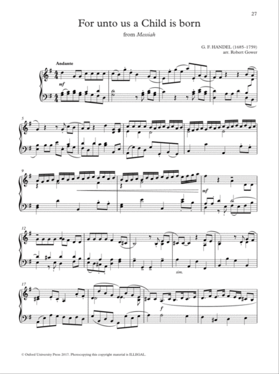Oxford Book of Christmas Organ Music for Manuals Organ Solo scores gallery preview page 6